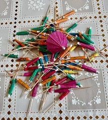 LARGE Hawaiin Luau flower leis assorted lot lei kits and fun parasol party picks