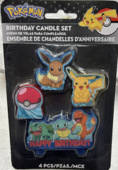 Pokemon Birthday Character Candle Set – 4 pcs 172408