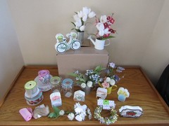 HUGE LOT WEDDING/BABY SHOWER DECORATIONS- MARKET FLORAL SPRING- HOBBY LOBBY