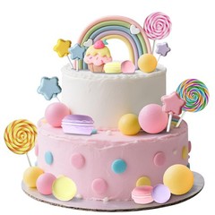 Candyland Cupcake Toppers Candy Sweet One Cake Topper Birthday Party Decor