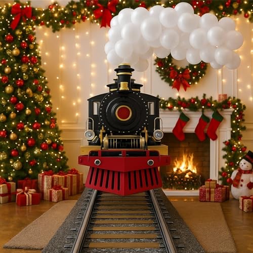 54 Pcs Train Party Decorations Train Hanging Banner Railroad Crossing Sign