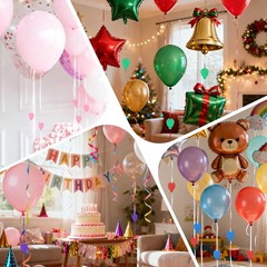 15 PCS Colorful Plastic Balloon Weights, Helium Balloon Weights for Weddings,…