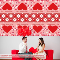 2 Pack Valentines Day Decorations – Valentines Decor – Disposable Plastic Valent