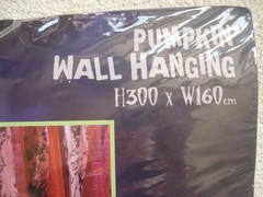 Halloween decoration Large Pumpkin Wall Hanging H300 x W160 cm
