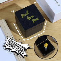 1pc Christmas Prank Gift Middle Finger in Box Funny Desk Decor Gift Office – NEW
