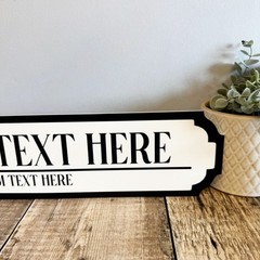 Personalised Road Sign | Custom Text Street Sign, Custom Name Plaque