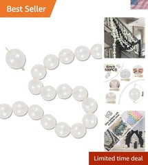 Pearl White Linking Balloons, 100PCS 6 Inch Pearl Color Quick Link Balloons f…