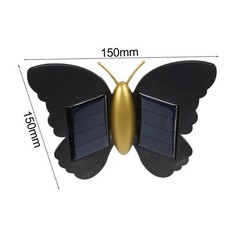 IP65 Waterproof Solar Wall Light Butterfly Design for Bedroom and Outdoor Use