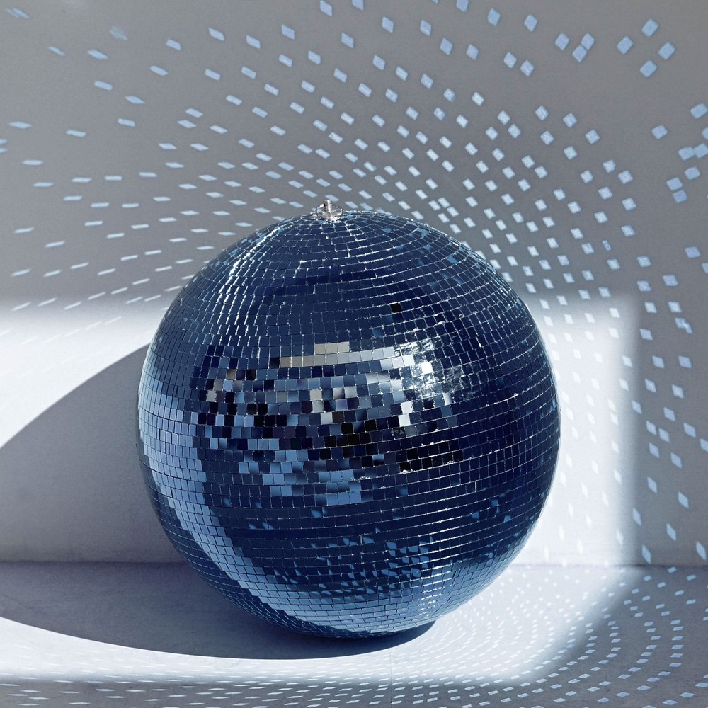 20″ Disco Ball Large Mirror Ball Glass Tiles for Wedding DJ Stage Event Blue