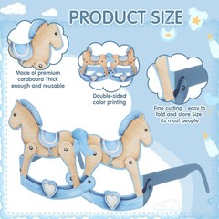 32 Pcs Boy Baby Shower Party Decorations It’s A Boy Baby Shower Themed Paper …