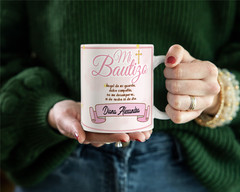 Recuerdos para Bautizo, Set 12 tazas de cerámica de 11oz Personalizadas