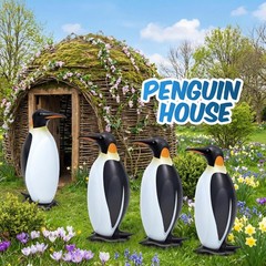 6 Pcs 20.5″ Inflatable Penguin Birthday Decorations – Cute Pool Party & Summer D