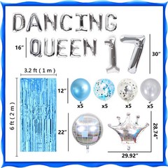 37 PCS Dancing Queen 17 Balloons Dancing Queen Mamma Mia Party Decorations 17…
