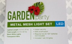 Pink Flamingo String Lights Metal Mesh LED Set 10 Lights Indoor Party CHIC Home