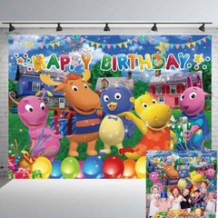The Backyardigans Party Decorations Birthday Backdrop Banner Poster Vinyl 5*3ft