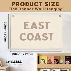 Coastal Nursery Boho Room Decor,Vintage East Coast wall art Banner, Coastal C…