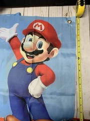 Huge Nintendo Super Mario & Luigi 7ft. Cloth Happy Birthday PARTY Wall Banner