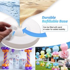 Balloon Stands for Floor, 60 Inch Height Adjustable Balloon Column Stand, Met…