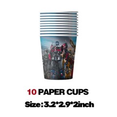 Transformer 2023 Party Decorations Set Set Plates Cups Tablecloth Napkins