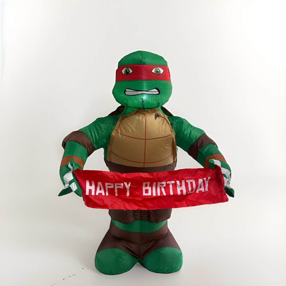 Teenage Mutant Ninja Turtles Raphael Inflatable Birthday Decor 3.5ft Tested TMNT