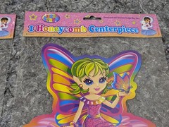 Lisa Frank *TWO PACKS* Honeycomb Centerpiece FAIRY Birthday Party NEW Decor