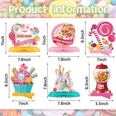 10 Pieces Candyland Party Decorations Candyland Table Centerpieces Candyland …