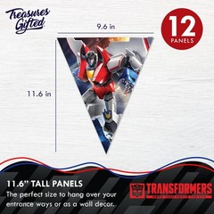 Officially Licensed Transformers Birthday Banner Pennants 2 Pack – Transforme…