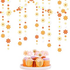47.2 Ft Groovy Party Decorations Boho Daisy Polka Dot Garland Streamer Ombre …