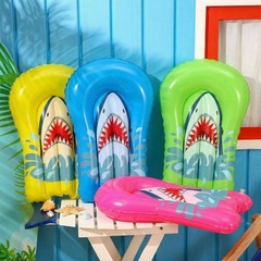 8 Pcs Shark Inflatable Bodyboards for Water Slides, Shark Inflatable Surfboar…
