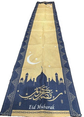 Eid Mubarak Table Runner Background Ramadan For Home Islamic Muslim Party 13×72”