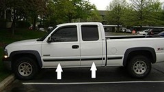 Black Chrome Side Body Trim Molding for 1999-2006 Chevy Half Roll – 10 ft