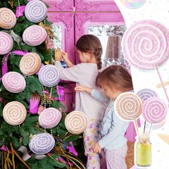 6 PCS 16 Inch Large Candy Party Decoration Giant Lollipop Props Macaron