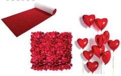 Vercraft I love You proposal petals LED tea light up letters heart balloons kit
