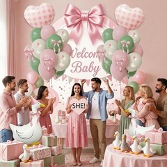 One Silly Goose Birthday Decorations Girl – Goose Balloons with Pink Printed …