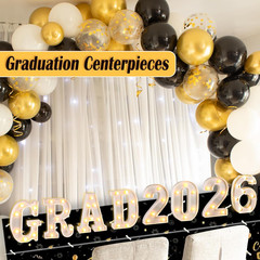 Graduation Decorations 2026, 8 Pcs Marquee Light up Letter Grad 2026 Sign, Gradu