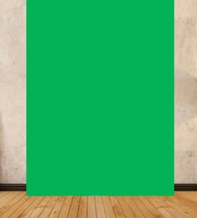 Cost Effective Chroma Green Screen Video Backdrop Print Graphic Attach to Wall