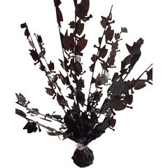 Graduation Unique Party Glitz Black and Silver Bow Balloon Weight Centrepiece