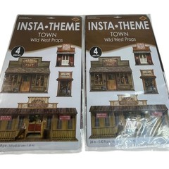 Beistle Insta-Theme Wild West Props Wall Decor Party Scene Set of 2 Western