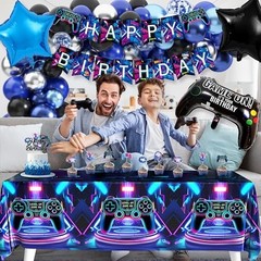 Gamer Birthday Party Decorations for Boys – 103 PCS Video Game Birthday 01