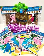 Hawaiian Luau 7 Package LOT Party Supplies Decorations Garland Banners 122341
