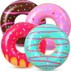 Inflatable Pool Rings 36/45in Jumbo Float Tubes for Summer Beach Parties