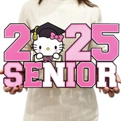 Senior 2025 Sign Pink Graduation Decorations Class of 2025 Photo Props Senior…
