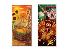 Fall & Thanksgiving 30» X 5′ Door Covers Party Decorations Pumpkin Sunflower