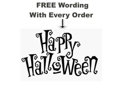 Halloween Bats Black Vinyl Stickers Window Decoration Spooky Party Kids Children