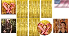 Luxury Gold Foil Fringe Backdrop Set – Perfect for Weddings & Baby Showers
