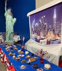 Large 6ft Statue of Lady Liberty Image Freestanding Printed Cardboard Decor #171