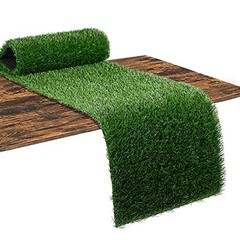 Artificial Grass Table Runner 72 Inches – Green Fake Grass Turf 12 x 72 Inches