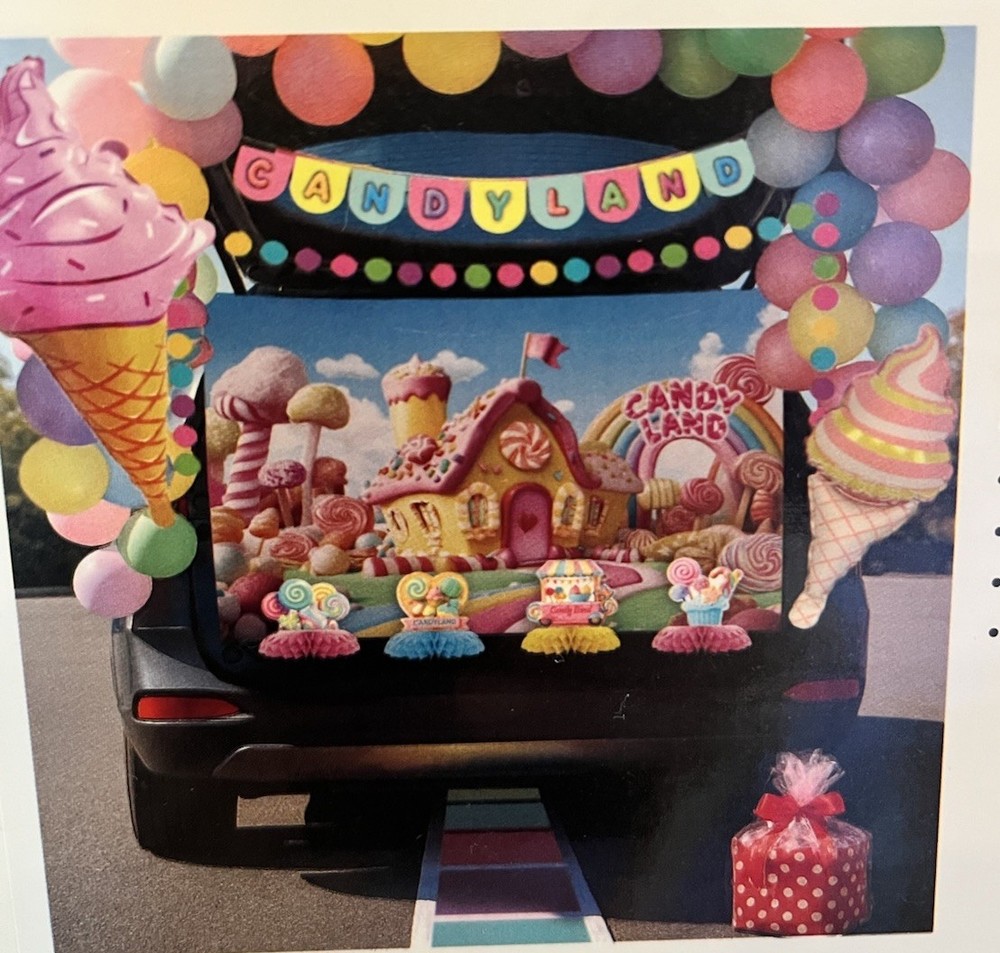 Trunk Or Treat Car Decorations Kit Brand New Candyland 128 Pieces FREE SHIP