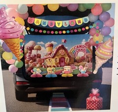Trunk Or Treat Car Decorations Kit Brand New Candyland 128 Pieces FREE SHIP