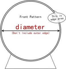 AWERT Polyester Diameter 7.5ft Eiffel Tower Round Backdrop Decoration Pros
